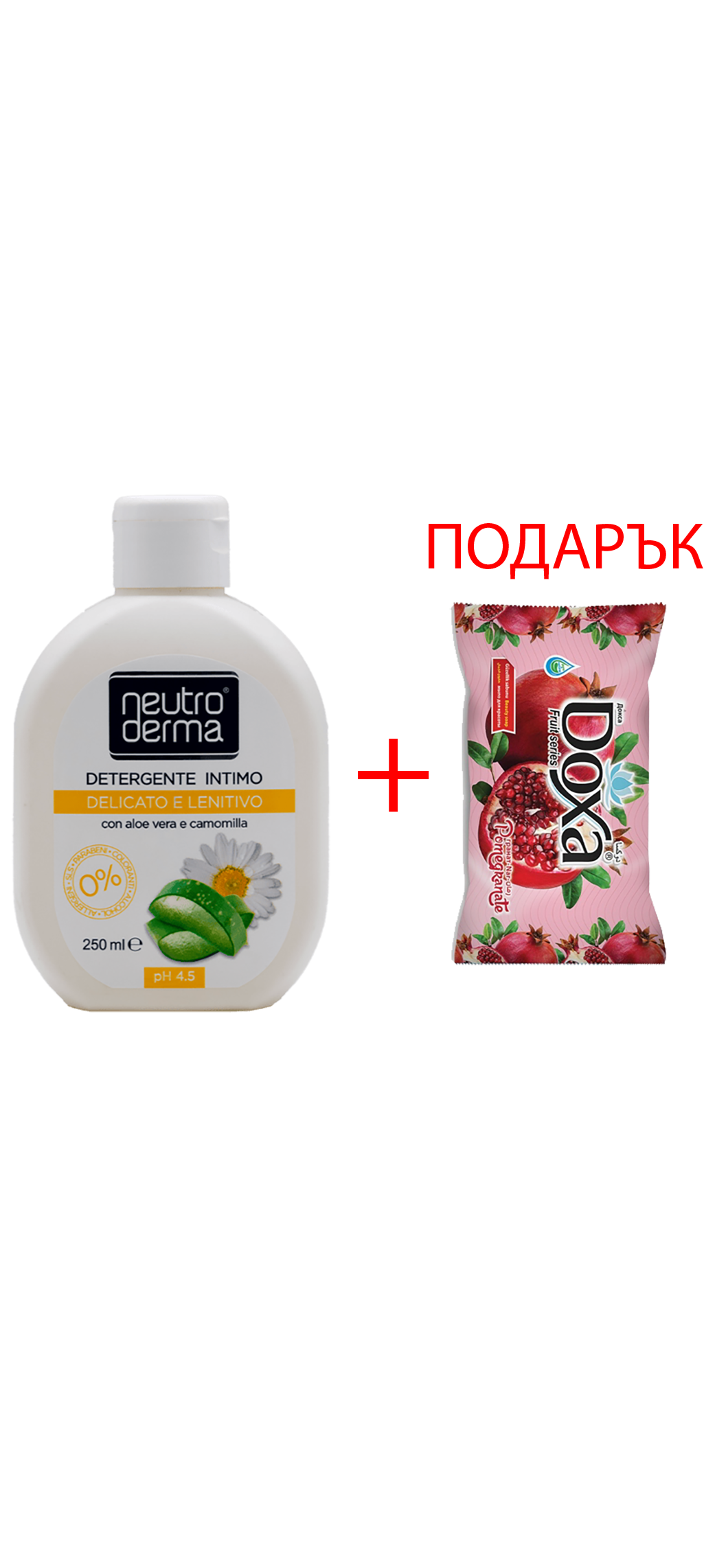 Neutroderma Интимен гел с Алое Вера и Лайка 250мл+ ПОДАРЪК: Сапун Doxa Нар
