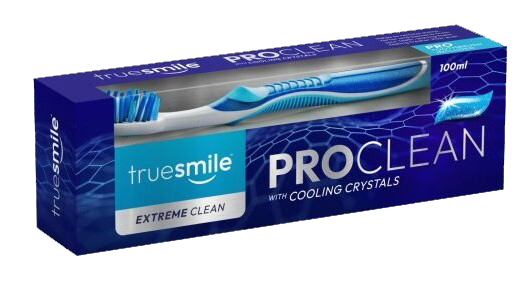TrueSmile ProClean Extreme Clean комплект четка за зъби + паста 100 мл с Cooling Crystals: